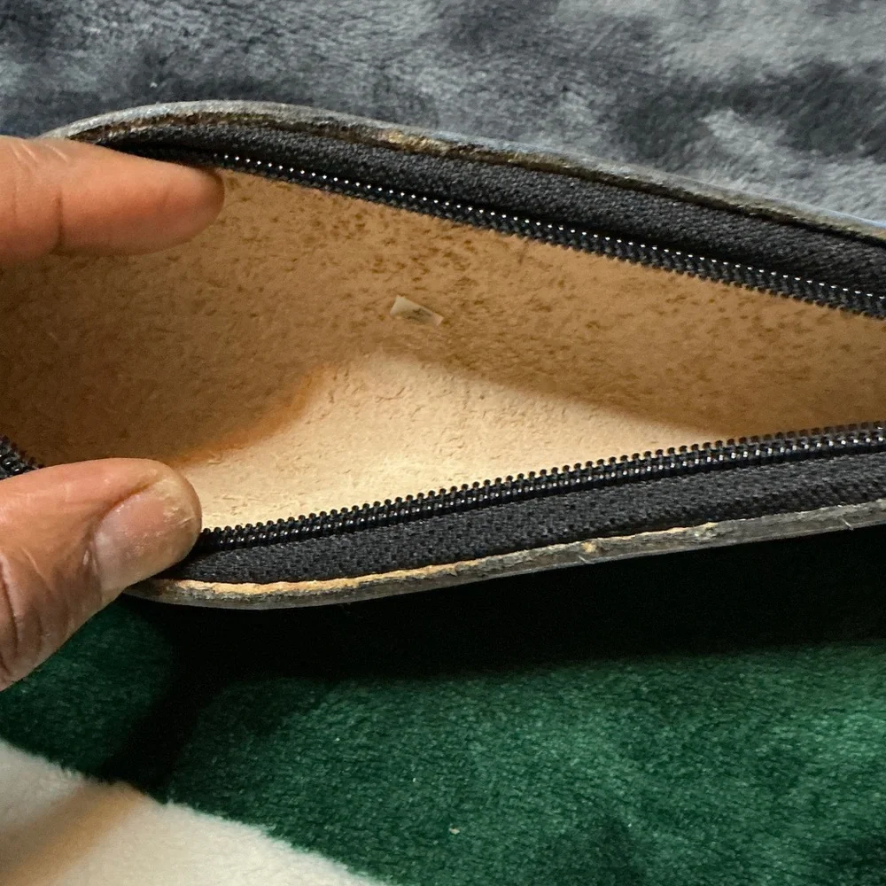 Leather Pencil Case with Lion Design
